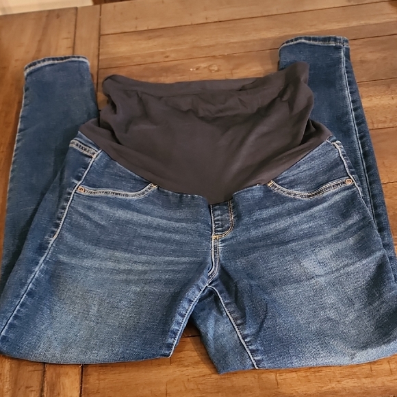 Maternity Blue Maternity Jeans - Picture 1 of 3